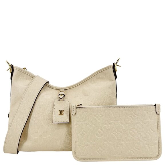 Louis Vuitton Carryall PM Monogram Empreinte Leather Shoulder Bag Off White - Picture 1 of 15